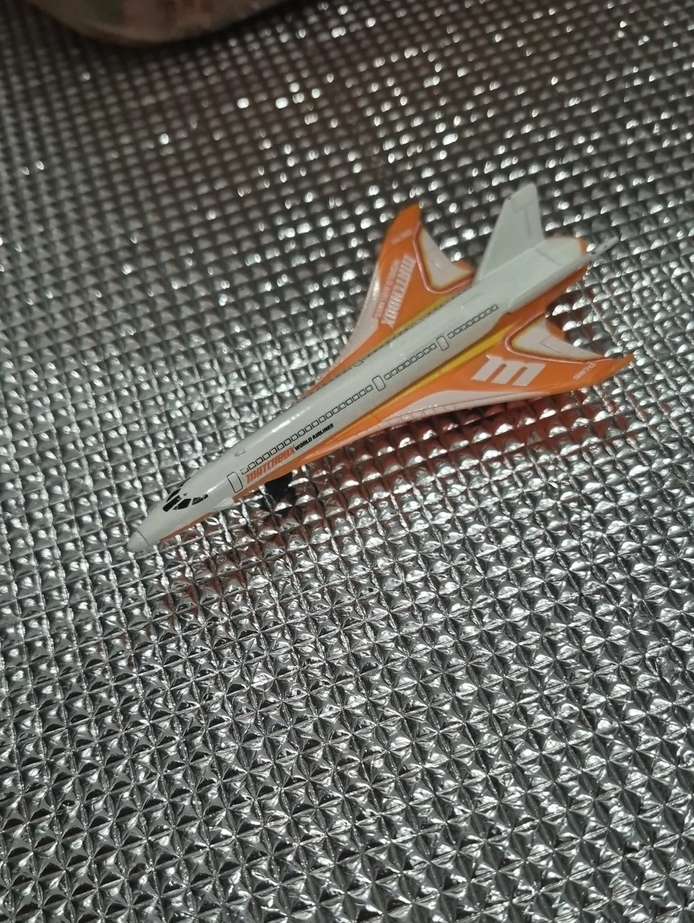 Kids Orange Toy Jet Plane - Unbranded Die-Cast Aircraft